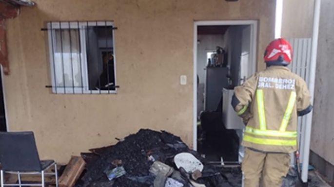 Se incendió un complejo