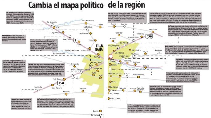 Cambia el mapa político de la región