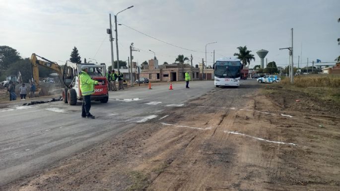 AHORA - Corte en ruta 9 a la altura de Tío Pujio