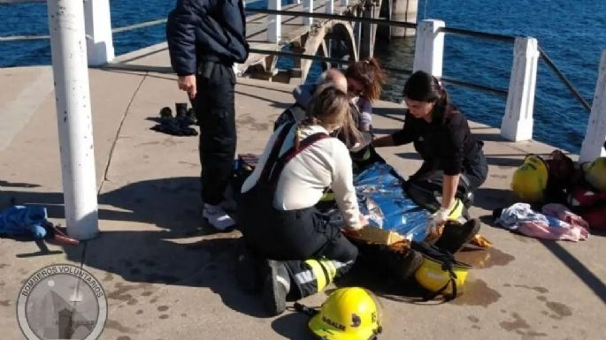 Rescataron a un hombre de 74 años que cayó al dique de Embalse