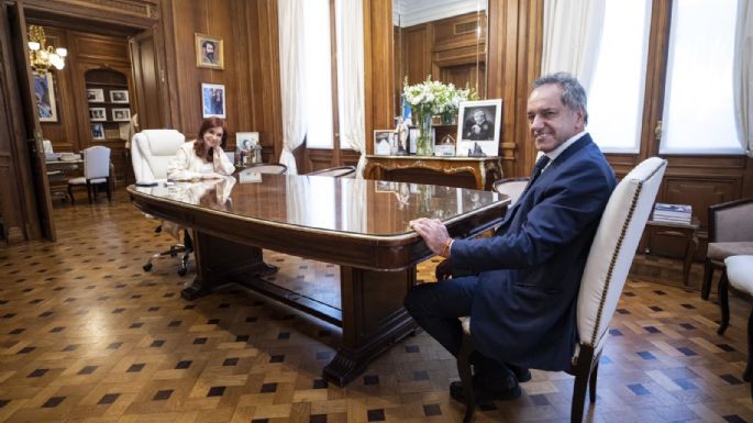 Cristina Kirchner y Scioli se reunieron en el Senado