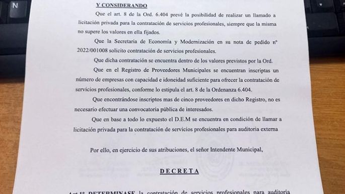 Maceda dijo que el Balance 2022 se presenta sin auditoría externa