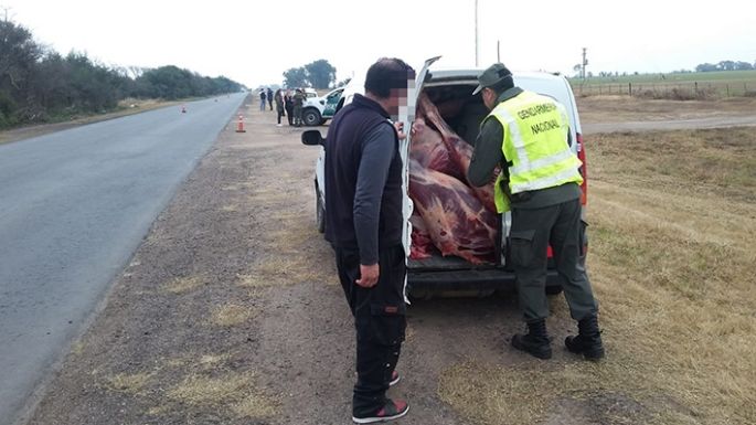 Llevaban carne “sin documentos”