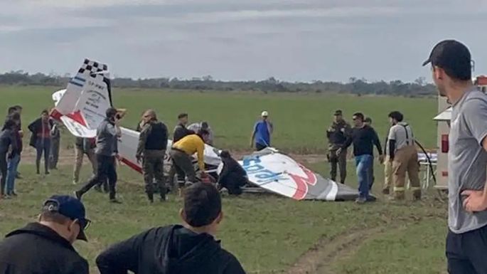 Chaco: una avioneta cayó mientras el gobernador inauguraba una feria