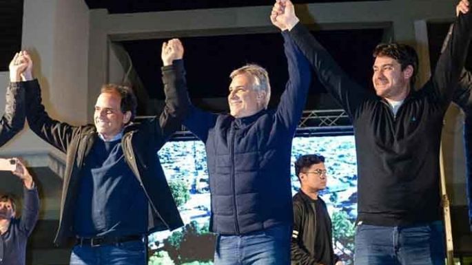 Llaryora fue a festejar a Sampacho