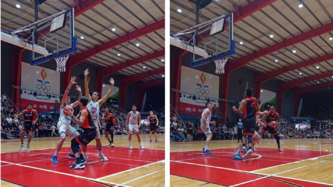 Terminó el primer tiempo y Ameghino se impone 38 a 37