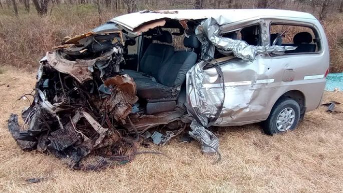 Es grave el estado de un automovilista que chocó en la ruta 158