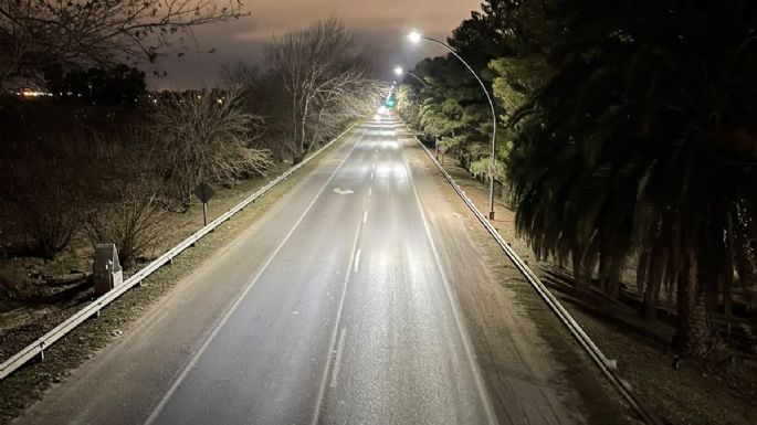 Renovaron 100 luces sobre el bulevar Colón