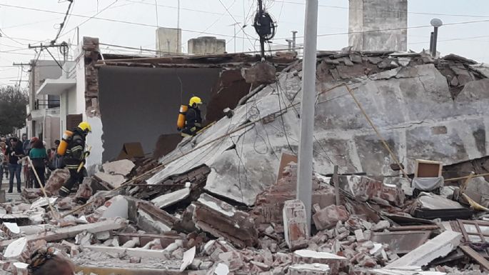Una vivienda se derrumbó tras una fuerte explosión