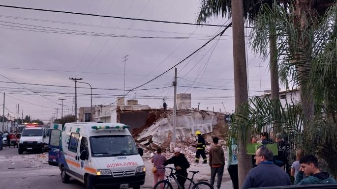 Una vivienda se derrumbó tras una fuerte explosión