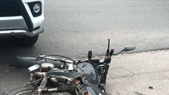 Un motociclista de 60 años sufrió lesiones graves tras un accidente