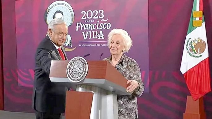 Manuel López Obrador recibió a Estela de Carlotto