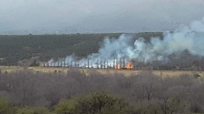 Bomberos de distintas localidades combaten incendios en la provincia