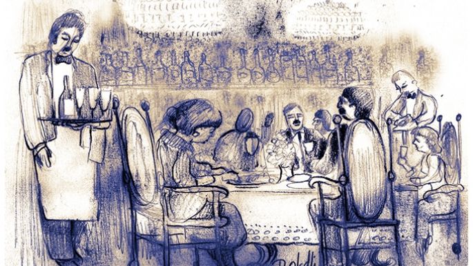 Restaurante, en la estación ferroviaria