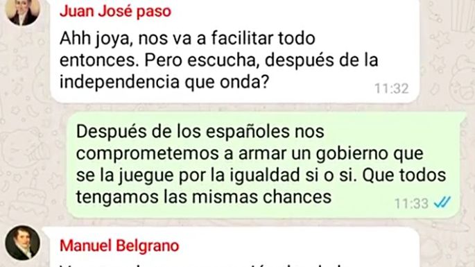 Recrearon la Declaración de la Independencia con inteligencia artificial