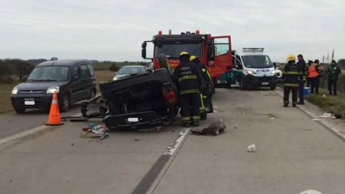 Cinco personas trasladadas al Pasteur tras un accidente en la autopista