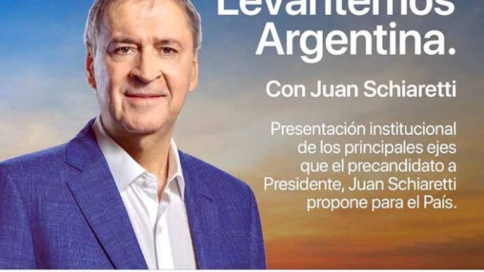 El gobernador Juan Schiaretti viene mañana a Villa María a presentar sus propuestas