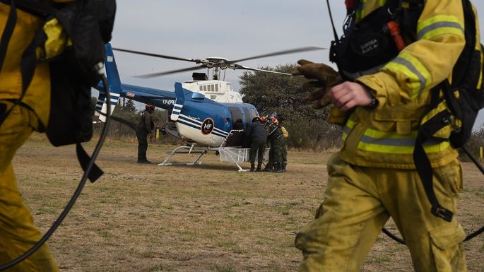 Incendio en el cerro Uritorco: 120 efectivos siguen trabajando para apagarlo