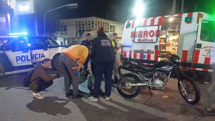 Chocaron dos motos y uno de los conductores se fugó