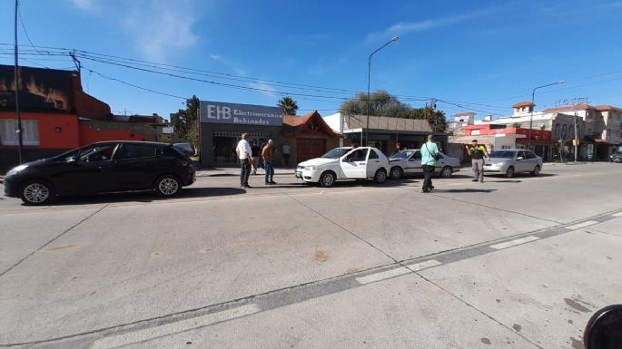 Tránsito demorado por un choque en cadena