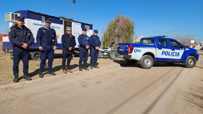 El destacamento policial móvil ya funciona en barrio Parque Norte
