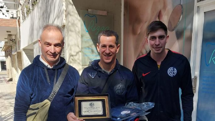 "Pipi" Romagnoli, exjugador de San Lorenzo, visitó la ciudad
