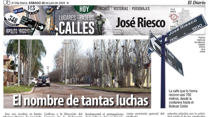 José Riesco: el nombre de tantas luchas