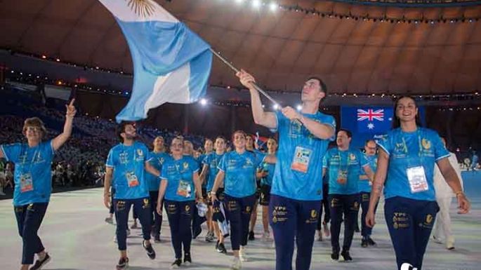 Matías Giraudo fue el abanderado