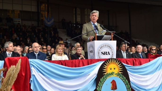 El presidente de la Rural criticó duramente al gobierno y habló de retenciones y la sequía