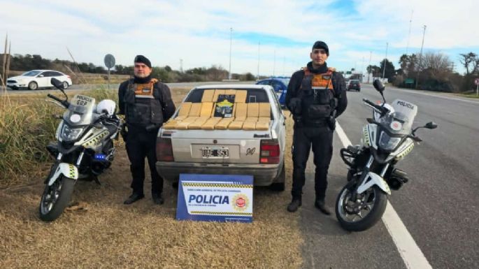 Un sujeto detenido con más de 31 kilos de cocaína en su auto