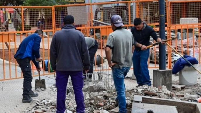 Obras en la ciudad: trabajan en la conexión de calles Corrientes y San Martín