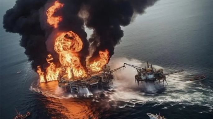 Dos muertos por el incendio de una plataforma petrolera en el Golfo de México