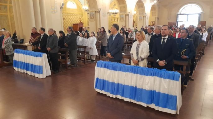 Se suspendió el acto por la lluvia, pero Gill encabezó el Tedeum en la Catedral