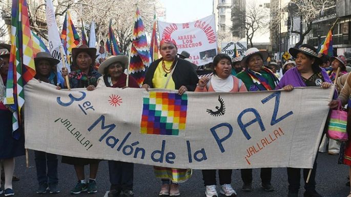 El Tercer Malón de la Paz llegó a Buenos Aires y acampará frente a los Tribunales contra la reforma constitucional en Jujuy