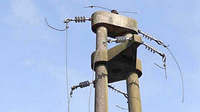 Robaron más de dos kilómetros de cables en el tendido rural