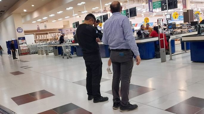Más seguridad en supermercados ante posibles casos de saqueos