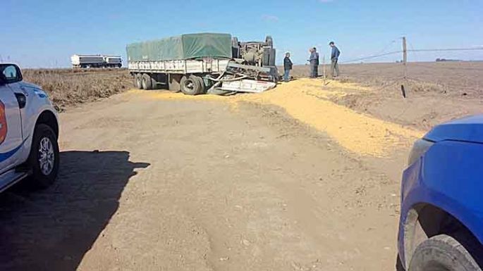 Vuelco de camión