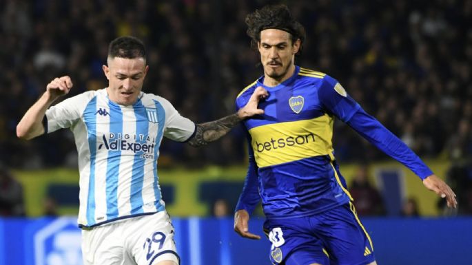 Boca y Racing se fueron al descanso sin abrir el marcador