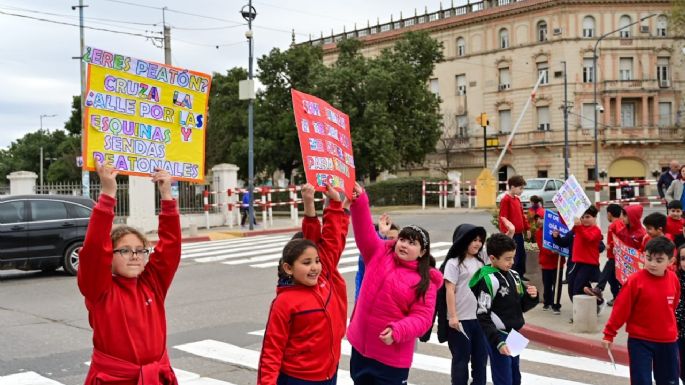 Alumnos de la escuela Bianco concientizaron sobre conducta vial
