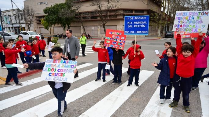 Alumnos de la escuela Bianco concientizaron sobre conducta vial