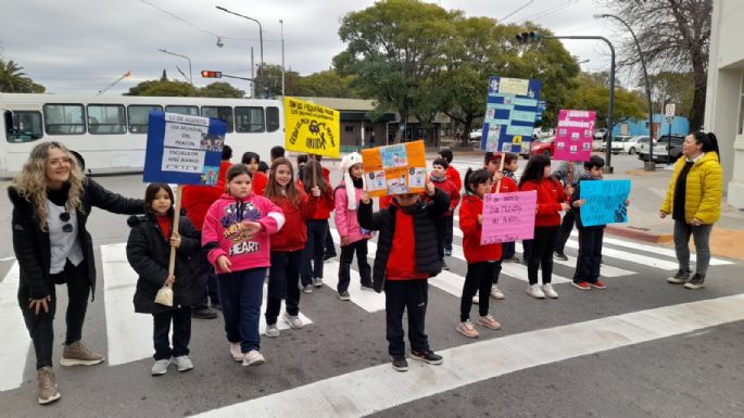 Alumnos de la escuela Bianco concientizaron sobre conducta vial