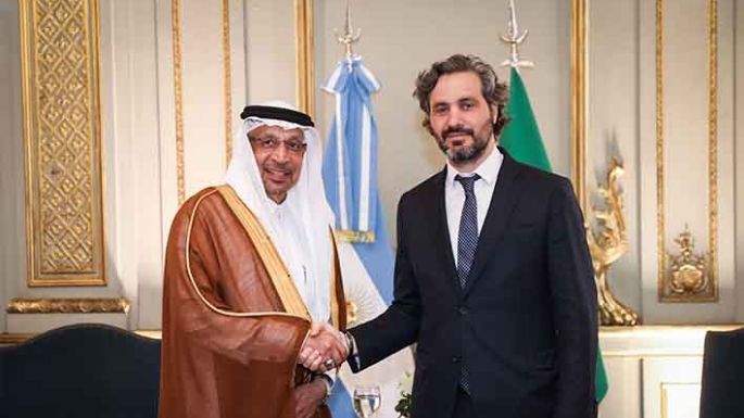 Cafiero mantuvo reunión de trabajo con el ministro de Inversiones de Arabia Saudita