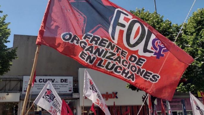 Protesta de cooperativistas en reclamo de participación en obras públicas y de viviendas
