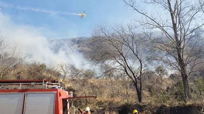 Detectan incendio en Mina Clavero
