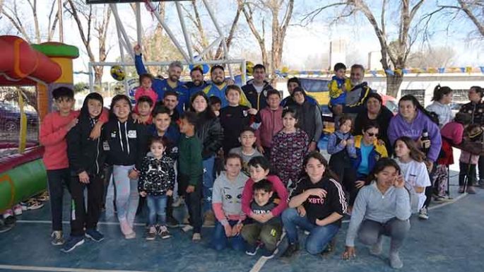 Los niños festejaron a lo xeneize