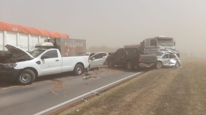 Un choque múltiple dejó un muerto y varios heridos