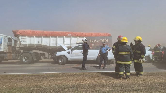 Un choque múltiple dejó un muerto y varios heridos