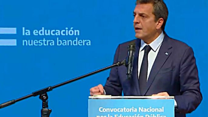 Massa anunció un nuevo proyecto de Ley de Financiamiento Educativo