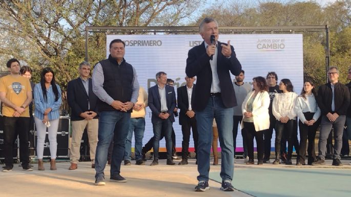 Macri encabezó un acto en Villa María junto a Darío Capitani