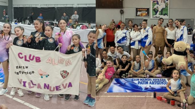 Patinadoras de Sueños Sobre Ruedas y del club Alem sobresalieron en Berrrotarán